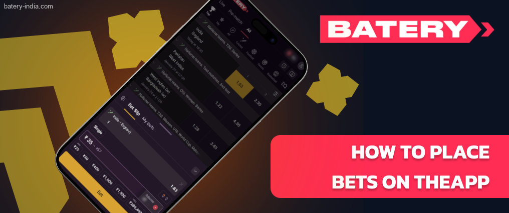 Batery Bet download and setup are the first steps of placing bets on mobile