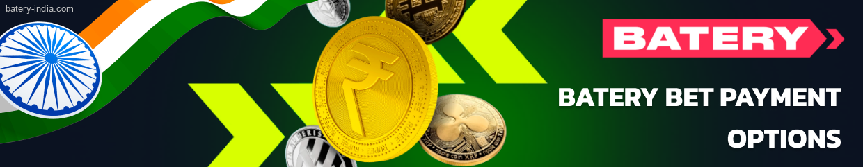 Batery Bet withdrawal and deposit tools are varied